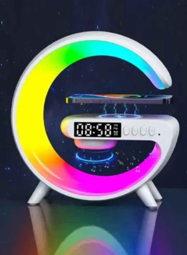 5IN1 Smart wireless Charger Table Lamp Bluetooth Speaker
